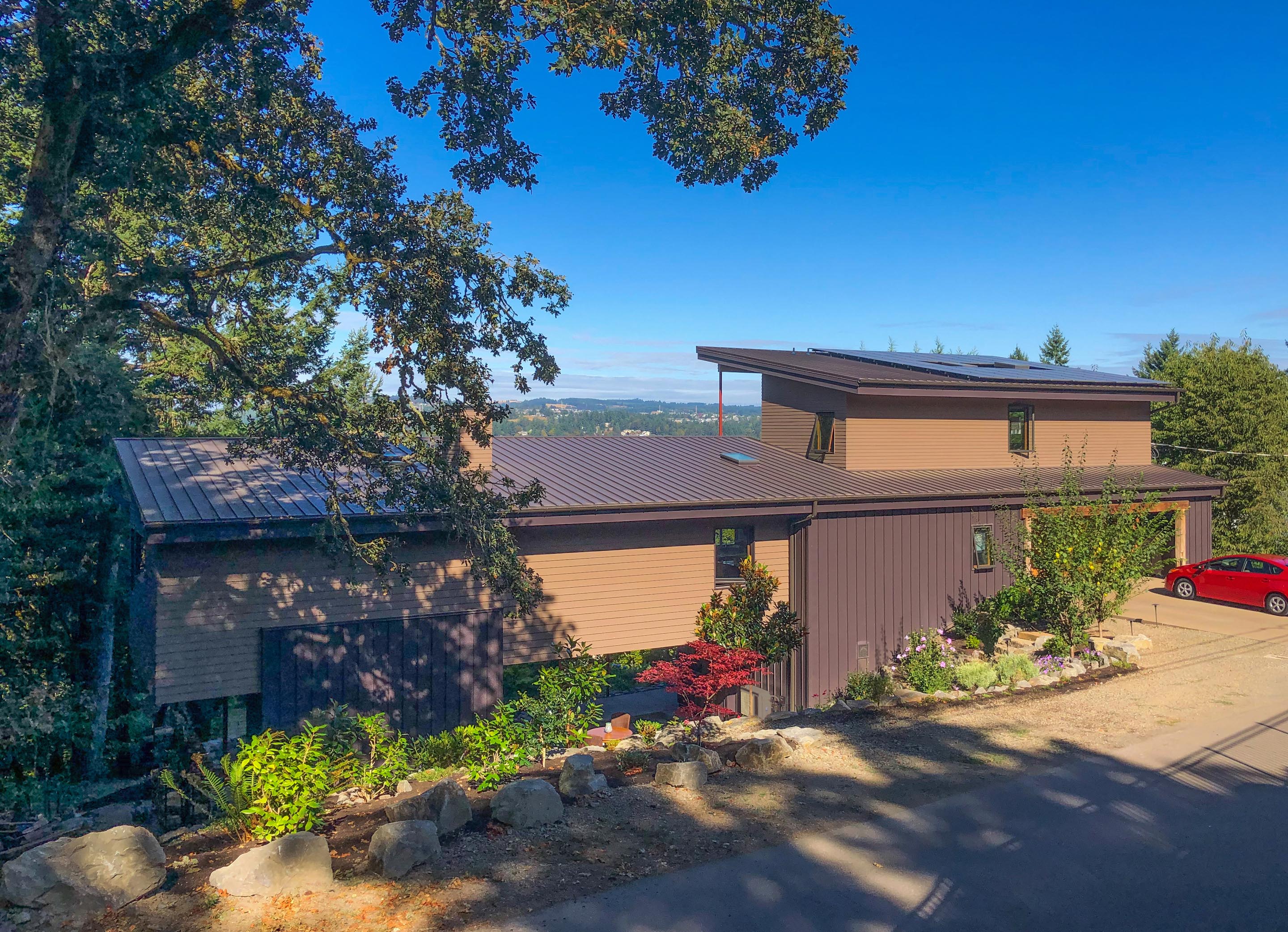 Overlook view of Nathan's house