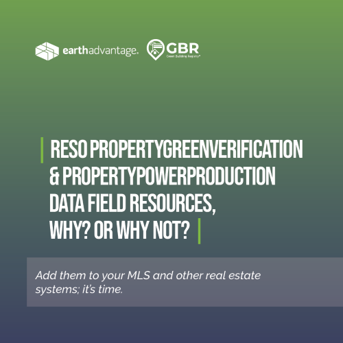 RESO Data Field Resources, Why? or Why Not?